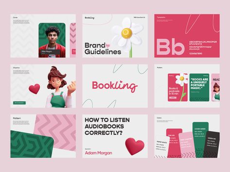 Brand Guideline Layout, Branding Guidelines Design, Brand Guidelines Design Layout, Brand Guidelines Design, Brand Manual, Powerpoint Presentation Design, Presentation Layout, Branding Ideas, Brand Book