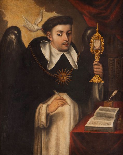 Saint Thomas Aquinas / Santo Tomás de Aquino // 18th century // Portuguese School // Private Collection St Thomas Aquinas, Watches Design, Saint Thomas Aquinas, Saint Dominic, Roman Church, Saint Thomas, Thomas Aquinas, Catholic Images, St Thomas