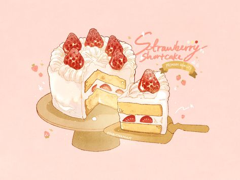 Desserts Drawing, Cake Drawing, 귀여운 음식 그림, Arte Do Kawaii, Foodie Art, Food Sketch, Food Artwork, Food Illustration Art, Cute Food Drawings