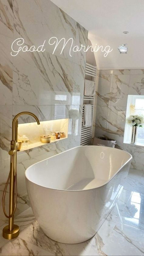 Stand Alone Bath Tub, Gemma Owen, Stand Alone Bathtubs, Her Bathroom, Restroom Design, White Room Decor, Washroom Design, Bathroom Inspiration Decor, Bathroom Design Luxury