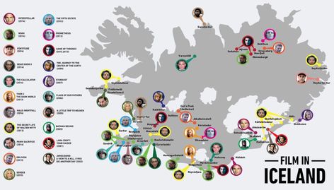 Movies filmed in Iceland and their filming locations in one map | Matador Network Game Of Thrones Locations, Iceland Map, Iceland Vacation, Iceland Travel Tips, Iceland Adventures, Movie Locations, Film Locations, Iwo Jima, Family Road Trips