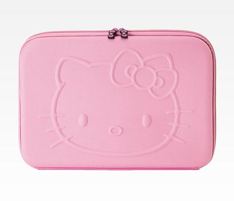 Hello Kitty 15" Pink Laptop Case: Embossed Face in Accessories Electronics Laptop Sleeves, Cases & Bags at Sanrio Pink Laptop Case, Hello Kitty Laptop, Hello Kitty Ipad, Macbook Case Stickers, Hello Kitty Appliances, Pink Laptop, Hello Kitty Images, Hello Kitty Friends, Pink Hello Kitty