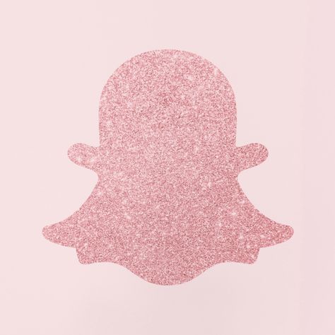 Girly App Icons, Pink Glitter Icons, Pink Glitter App Icons, Snapchat Logo Aesthetic, Snapchat Icon Aesthetic, Pink Snapchat Icon, Glitter App Icons, Iphone Background Glitter, Widgets Pink