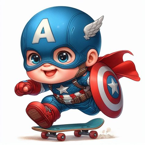 Capitan America versión Amo Telas. Espero les Guste! Cartoon Marvel Characters Art, Boy Cartoon Drawing, Marvel Cute, Avengers Cartoon, Photoshop Tutorial Graphics, Groot Marvel, Avengers Party, Birthday Cake Topper Printable, Marvel Characters Art