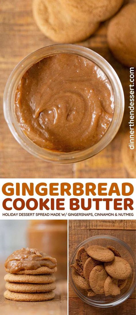 Gingerbread Cookie Butter, Dip For Ginger Snap Cookies, Gingerbread Jam, Cookie Butter Dip, Gingerbread Butter, Cookie Butter Recipe, Oreo Cookie Butter, Ginger Butter, Food Polls