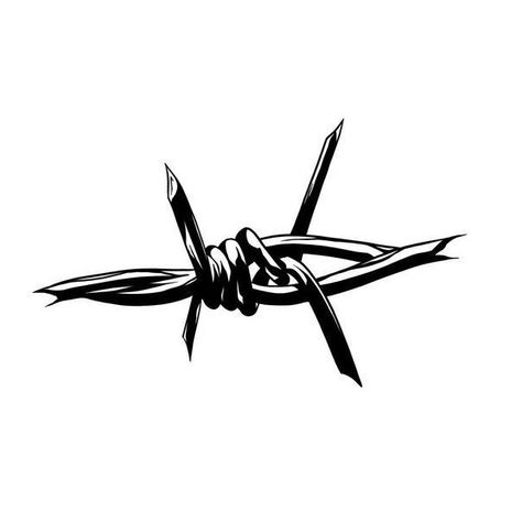 Small Barbwire Tattoo, Puas Tattoo, Barbwire Tattoo, Satanic Tattoos, Thorn Tattoo, Barbed Wire Tattoos, Pikachu Tattoo, Tato Minimal, Cross Tattoos For Women