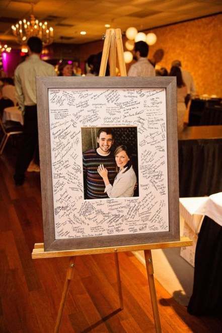 17 Wedding Guest Books That Aren’t Books - weddingsonline Entrance Photo Wall, Wedding Entrance Photo, Photo Wall Wedding, Wedding Sign Chalkboard, Guest Book Frame Wedding, Rustic Wedding Decorations, Wedding Chalkboard Signs, Printable Wedding Sign, Wedding Guest Book Sign