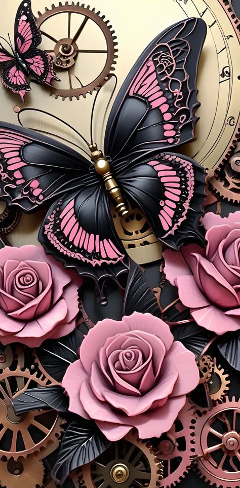 Phone Backgrounds Girly, Cute Wallpapers For Phone Beautiful Wallpaper Backgrounds, Cute Wallpaper Backgrounds Iphone, Elegant Phone Wallpaper, Wallpapers Butterfly, Pink Butterfly Wallpaper, Metal Butterflies, Butterflies Wallpaper, Beautiful Screensavers