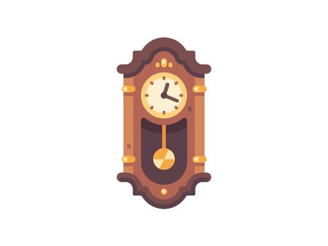 Ivan Dubovik, Furniture Illustration, Clock Games, Clock Drawings, Flat Art, Colorful Borders Design, Clock Icon, Art Sketches Doodles, Geometric Shapes Art