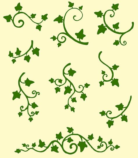 Ivy Patterns Vine Line Art, Flower Vine Tattoos, Ivy Tattoo, Vine Drawing, Vine Tattoo, Stencil Outline, Ivy Vine, Vine Tattoos, Line Art Vector