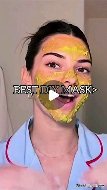 Aesthetic Diy Face Masks, Diy Glow Up Face Mask, Face Mask Recipe For Glowing Skin, Glowing Face Mask Homemade Facials, Homemade Facial Mask Glow, Glowing Skin Mask, Diy Mask, Diy Face Mask, Glowing Skin