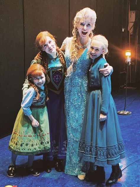 Frozen Broadway Frozen Broadway Costumes, Elsa Broadway, Frozen Junior, Frozen Trolls, Frozen Broadway, Frozen On Broadway, Anna Frozen Costume, Theater Things, Frozen Jr