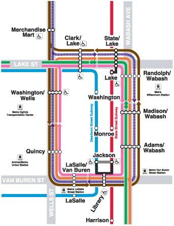 Chicago Loop Map, Canvas Thread Art, Monopoly Diy, Chicago Transit Authority, Train Map, Chicago Loop, Moving To Chicago, Rapid Transit, Chicago History