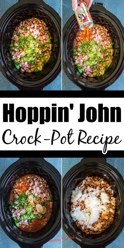 Hoppin John Slow Cooker, Slow Cooker Hoppin John Recipe Crock Pot, Hoppin Johns Recipe, Southern Living Hoppin John Recipe, Hoppin John Recipe Paula Deen, New Years Hoppin John, Hoppin John Crockpot Recipe, Hoppen John Recipes, Crockpot Hoppin John Recipe