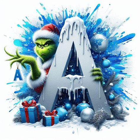 Free Printable Clipart | Here is some random Christmas letters, posted a few extra | Facebook Grinch Alphabet Letters, Grinch Letters Free Printable, Grinch Clipart Free Printable, Sublimation Images Free, Grinch Letters, Christmas Fonts Free, Christmas Letters, Gingerbread Crafts, Free Printable Letters