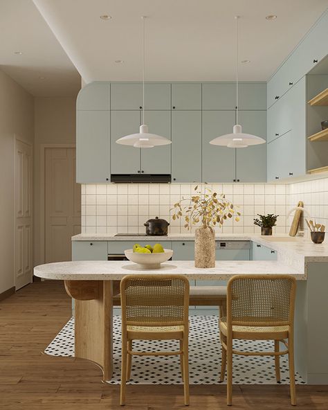 Kitchen Design Condominium, Kitchen Korean Design, Korean Kitchen Counter Top, Korean Interior Design Kitchen, Korean Style Interior Design, Small Chic Kitchen, Condominium Kitchen Design Small Condo, Kitchen Design Korean, Condominium Kitchen Design