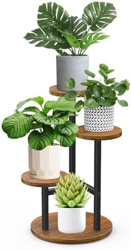 LyTaispuly 6 Tier Wooden Metal Plant Stand Indoor Outdoor 115 cm Corner Flower Shelf Plant Shelf for Multiple Plants, Flower Stand Plant Stairs for Outdoor Balcony Garden Living Room (Black) : Amazon.de: Garden Plant Stairs, Plant Racks, Wooden Plant Stands Indoor, Flower Stool, Tiered Plant Stand Indoor, Tier Plant Stand, Shelf Flower, Indoor Plant Display, Flower Shelf