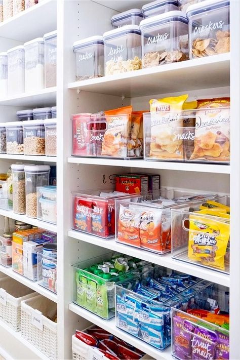 5 Tips to Organize a Small Pantry - Beauty For Ashes Desain Pantry Dapur, Pantry Closet Organization, Organiser Cucina, Pantry Room, Pantry Organisation, Desain Pantry, House Organisation, College Organization, Pantry Closet