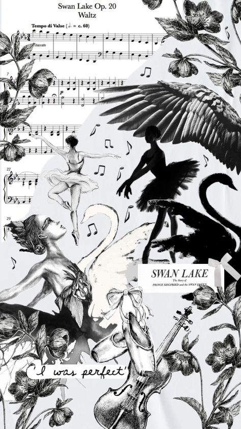 Blackandwhite Wallpaper, Swan Quotes, Black Swan Movie, Swan Vintage, Ballet Wallpaper, Swan Wallpaper, Swan Lake Ballet, Dark Swan, Ballet Pictures