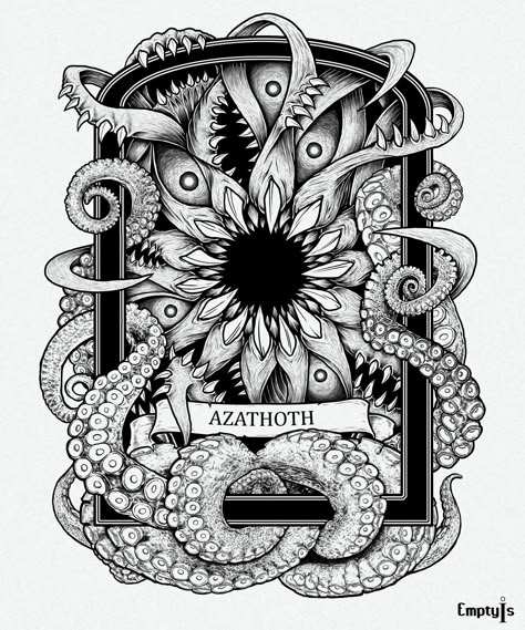 Cthulhu Tattoo, Lovecraft Art, Cthulhu Art, Lovecraftian Horror, H P Lovecraft, Eldritch Horror, Hp Lovecraft, Cthulhu Mythos, Horror Tattoo