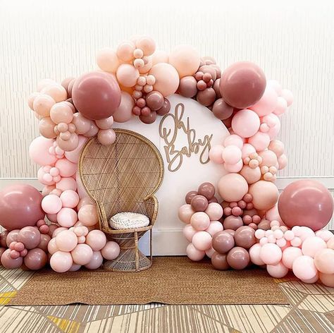 Pink Balloon Arch, Pink Balloon Garland, Princess Birthday Party Decorations, Balloon Arch Kit, Valentinstag Party, Baby Balloon, Pastel Balloons, Mini Balloons, Rose Gold Balloons