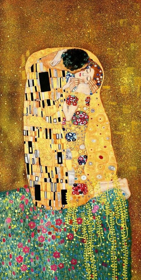 portrait the kiss after Klimt oil painting on canvas signed / the kiss after klimt oil painting on canvas 120x60cm / 48"x24" good condition delivered rolled in a tube / shipped rolled in a tube shipping time 10-30 days after receipt of payment No personal delivery BEFORE ORDERING THIS CANVAS PLEASE ASK FOR CONFIRMATION OF ITS AVAILABILITY BEFORE BUYING THIS PAINTING PLEASE ASK FOR CONFIRMATION OF ITS AVAILABILITY Famous Art Paintings, Kiss Painting, Gustav Klimt Art, Klimt Paintings, Klimt Art, The Kiss, Famous Art, Canvas Signs, Gustav Klimt