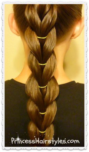 reverse pull through ponytail braid, stretched Pull Through Braid Tutorial, Pull Through Braid, Ponytail Hairstyles Easy, Braid Tutorial, Princess Hairstyles, Braid Hairstyles, Pull Through, Braided Ponytail, Makati