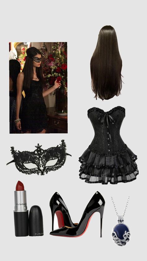 Katherine pierce costume Katherine Pierce Costume Halloween, Vampire Diaries Costume, Best Friend Costumes, Katherine Pierce Outfits, Queen Halloween Costumes, Friend Costumes, Pretty Halloween Costumes, Masquerade Costumes, Katherine Pierce