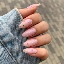 Diamante Nails, November Nail Designs, Spring Nails 2020, Almond Nails French, November Nails, Nail Designs Tutorial, Homecoming Nails Acrylic, Almond Nails Designs, Gem Nails