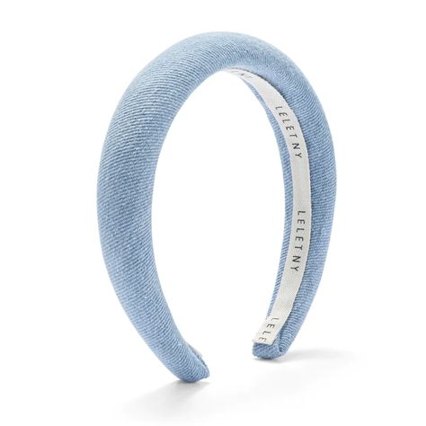 Shop | LELET NY – Page 3 Padded Headbands, Lelet Ny, Denim Headband, Diy Hair Accessories Ribbon, Simple Headbands, Luxury Hair Accessories, Padded Headband, Metal Headbands, Fabric Headbands