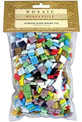 Mosaic Mercantile Vitreous Glass Tiles 1lb-Assorted: Amazon.co.uk: Kitchen & Home Backyard Mosaic, Mosaic Bench, Mosaic Tile Crafts, Diy Picture Frames Crafts, Glass Tile Art, Diy Mosaic Projects, Garden Stepping Stones Diy, Diy Crystal Crafts, Sea Glass Bottles