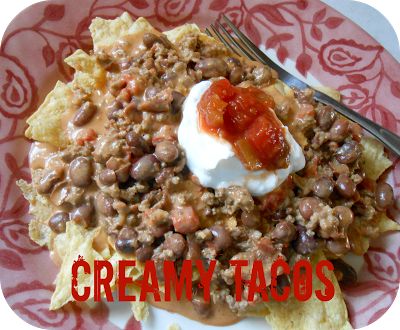 Creamy Tacos With Velveeta, Creamy Tacos Recipe, Creamy Nachos, Creamy Tacos, Cream Tacos, Velveeta Recipes, Cooking Easy Recipes, Crock Pot Tacos, Recipes Family