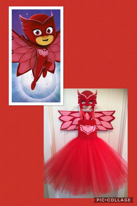 Owlet Costume, Owlette Wings, Owlette Costume, Pj Masks Birthday Party, Pj Mask Party, Owl Costume, Diy Tutu, Wings Costume, Halloween 2015