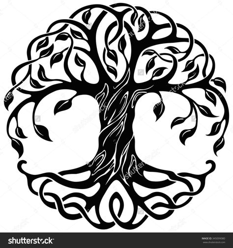 Celtic Tree Of Life Stock Photos, Images, & Pictures | Shutterstock Norse Tree Of Life, Tree Of Life Images, Small Wave Tattoo, Symbole Viking, Tato Henna, Nordic Runes, Tree Of Life Symbol, Norse Symbols, Norse Tattoo