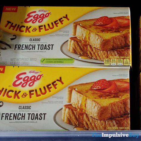 SPOTTED: Kellogg's Eggo Thick & Fluffy French Toast Eggo French Toast, Frozen French Toast, Thick French Toast, French Toast Crunch, Recipes Microwave, Fluffy French Toast, Homemade French Toast, Classic French Toast, French Toast Sticks