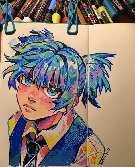 ☾~.~☕️follow me☕️~.~☾ Pen Art Colorful, Colourful Pen Drawing, Marker Pen Art Drawing, Colouring With Markers, Colorful Pen Drawings, Colored Pen Drawing, Posca Pen Art Ideas, Acrylic Marker Drawing, Posca Paint Pens Art