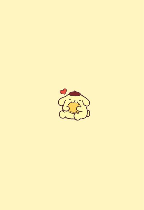 Pompompurin Iphone Wallpaper, Pompurin Wallpaper, Purin Wallpaper, Sanrio Background, Pompompurin Wallpaper, Google Backgrounds, Pom Purin, Walpaper Hello Kitty, Kawaii Background