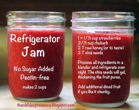 مربى الفراولة, Refrigerator Jam, Strawberry Rhubarb Jam, Sugar Free Jam, Rhubarb Jam, Freezer Jam, Jam And Jelly, Rhubarb Recipes, Fruit Puree