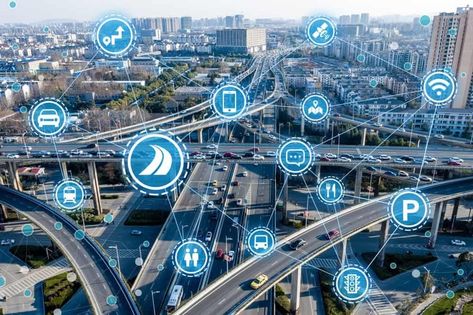 Intelligent Transportation System, Smart Aesthetic, Transportation Technology, Communication Technology, Sustainable Transport, Traffic Signal, Green Technology, Future City, Technology Trends