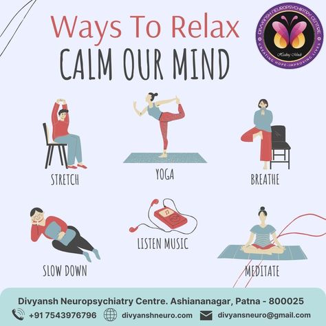 Relaxing can help keep you healthy, in both your body and mind, helping you recover from the everyday stresses that life throws at you. Luckily, no matter how busy you are, it’s simple to learn how to create time for chilling and also how to best relax. Here are some easy ways to help relax: How To Relax, How To Relax Your Mind, How To Relax Yourself, Relax Quotes, Food Jokes, Body Positive Quotes, Calming Techniques, Relaxation Exercises, Wellness Habits