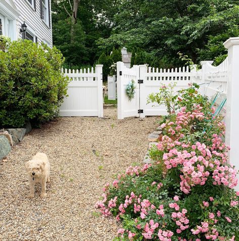 Maison Decor: The Lake Cottage, Garden and the 4th of July Dollhouse Decorating, Country Fences, Modern French Country, French Country Home, French Style Homes, French Country Farmhouse, White Picket Fence, New England Homes, Lake Cottage