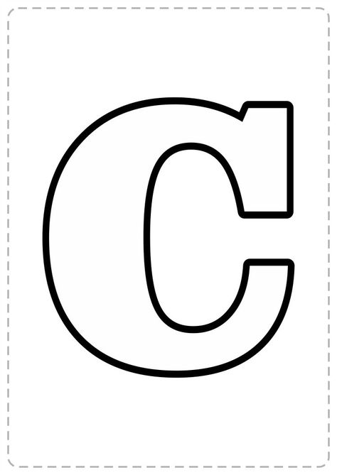 Kids Learning Activities Preschool, Letter C Coloring Pages, Letter C Crafts, Alphabet Letters To Print, Christmas Presents For Boyfriend, Printable Alphabet Letters, Alphabet Stencils, Preschool Letters, Presents For Boyfriend