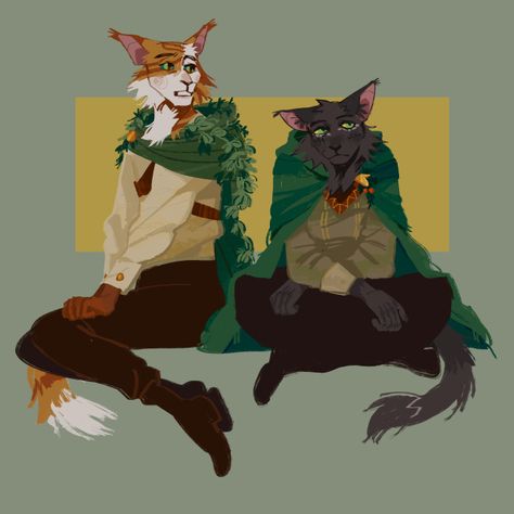 Warrior Cats Anthro, Anthro Warrior Cats, Warrior Cats Fanart, Anthro Cat, Cats Family, Lil Bro, Black Pine, Warriors Cats, Warrior Cats Art