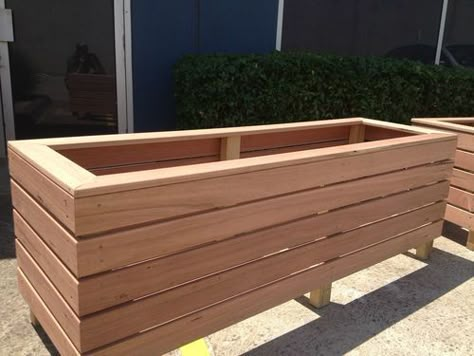 Timber Planter Boxes, Outdoor Planter Box, Timber Planters, Cedar Planter Box, Australian Native Garden, Garden Planter Boxes, Front Garden Design, Diy Raised Garden, Oak Flooring