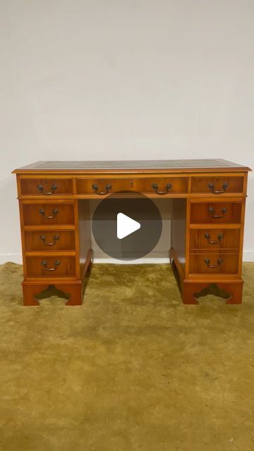 Timeless Furniture UK on Instagram: "These Yew desks are so in demand lately we can’t get enough of them!

This one features a generous eight  drawers in total, one of which is a double, all with elegant metal swan neck handles. 

The desk comes complete with a key and boasts a beautiful inset leather top. Offering great storage and a spacious workspace, this desk is in excellent condition overall, with only minor scuffs on the rear sides that don’t affect its overall appeal. 

Don’t miss out on this fabulous piece!

💫 

#desk #desksetup #deskgoals #deskspace #desks #yew #furniture #office #homeoffice #homeoffice #interiordesign #interiorinspo #wrexham #homedecor #homestyle #wrexham  #decorative #ukvintage #ukvintageseller" Metal Swan, Desk Goals, Swan Neck, Timeless Furniture, Furniture Office, The Desk, Desk Space, Desk Setup, Interior Inspo