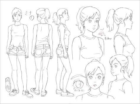 Robot On The Road, Hiroyuki Okiura, Character Model Sheet, Manga Drawing Tutorials, Animation Reference, Cartoon Character Design, Character Design References, Anime Sketch, Www Pinterest Com