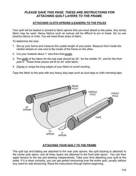 Attaching aprons and quilt to Hand Frames - Hinterberg Design How To Build A Quilting Frame, Diy Quilt Frames For Hand Quilting, Diy Hand Quilting Frame, Quilt Frames For Hand Quilting, How To Make A Sleeve To Hang A Quilt, Diy Quilting Frame Plans, Ackfeld Quilt Hangers, Hand Quilting Frames, Diy Quilting Frame