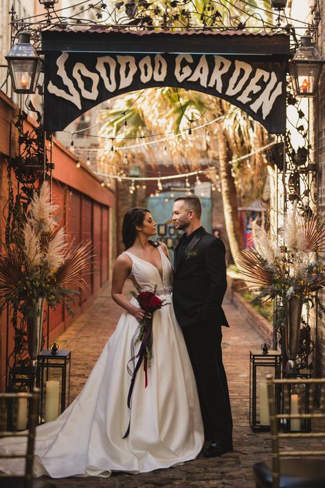 Make your wedding dreams come true with a mystic twist of Voodoo. ❤️ | Live Nation Special Events | House of Blues New Orleans |   #WeddingPhotos #WeddingVenues Bayou Wedding, Louisiana Wedding Venues, Jazz Wedding, New Orleans Elopement, Wedding Reception Planning, Nola Wedding, Louisiana Wedding, Wedding Spot, Wedding Reception Locations