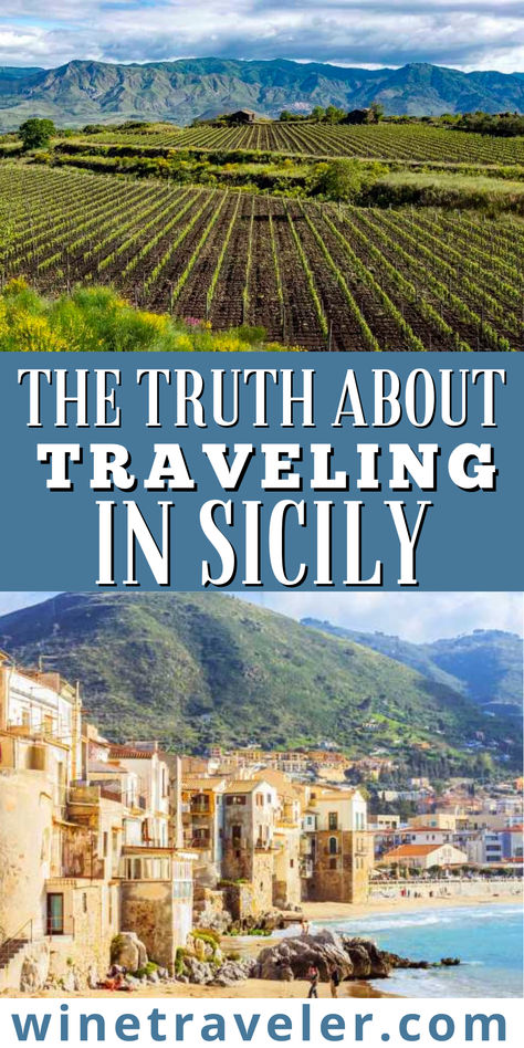 The Truth About Traveling in Sicily. Getting to Sicily and navigating travel within it can be precarious, to say the least.  We were informed that the best way to get around once there was to rent a car. It quickly became clear that driving in Italy can be intimidating, a challenge to say the least. Despite this, it’s still the best option for flexibility. Just pace yourself. Sicily Italy Travel, Messina Sicily Cruise Port, Things To Do In Sicily Italy, Visiting Sicily, Sicily Italy Aesthetic, Things To Do In Sicily, Sicily Taormina, Sicily Itinerary, Messina Sicily