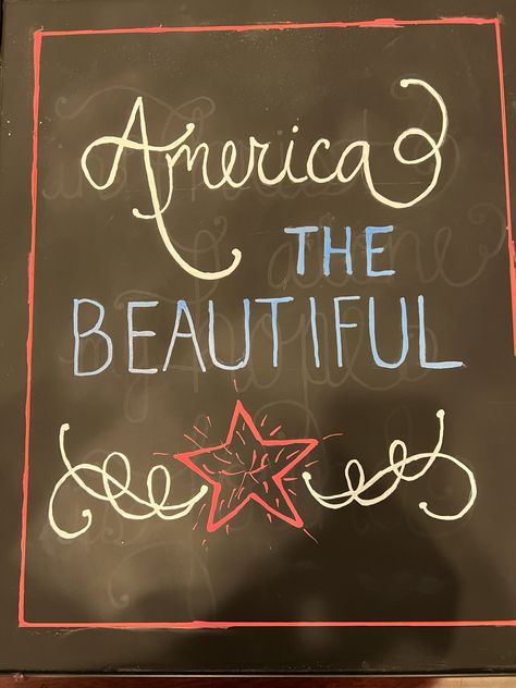 July Dry Erase Board Ideas, Feltboard Ideas, 4th Of July Chalkboard Art, Patriotic Chalkboard, Chalk Calendar, July Chalkboard Art, Chalkboard Sayings, Chalkboard Holiday, Window Paint